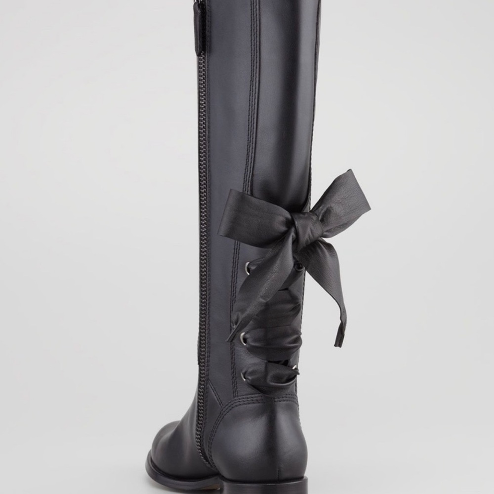 Valentino Gray Riding Boots